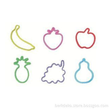 Customized Various Colors Fruit Shape For Elastic Silicone